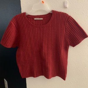 active usa sweater crop top